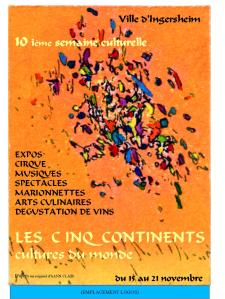 Affiche cinq continents